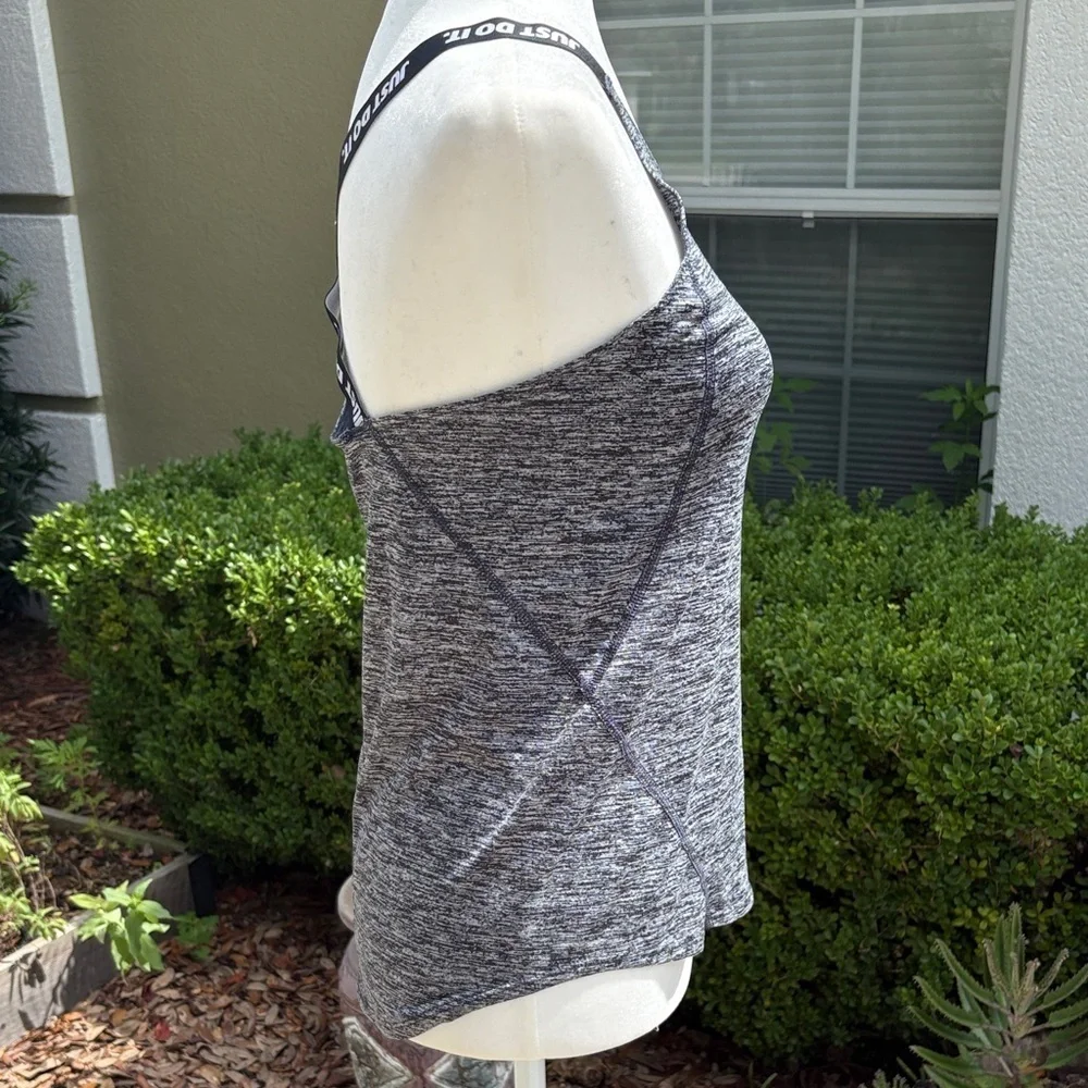 Nike Women's Black and White Tank Top